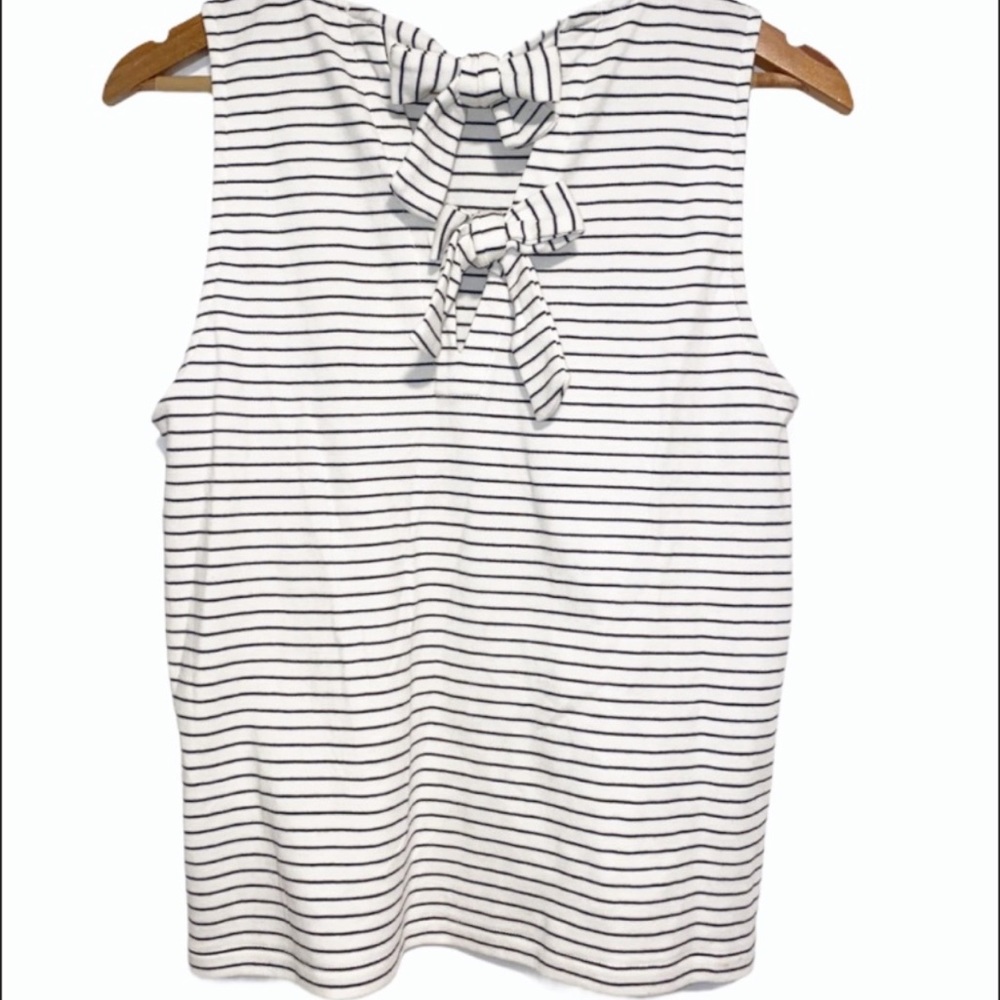 J.Crew Striped Bow Back Tank